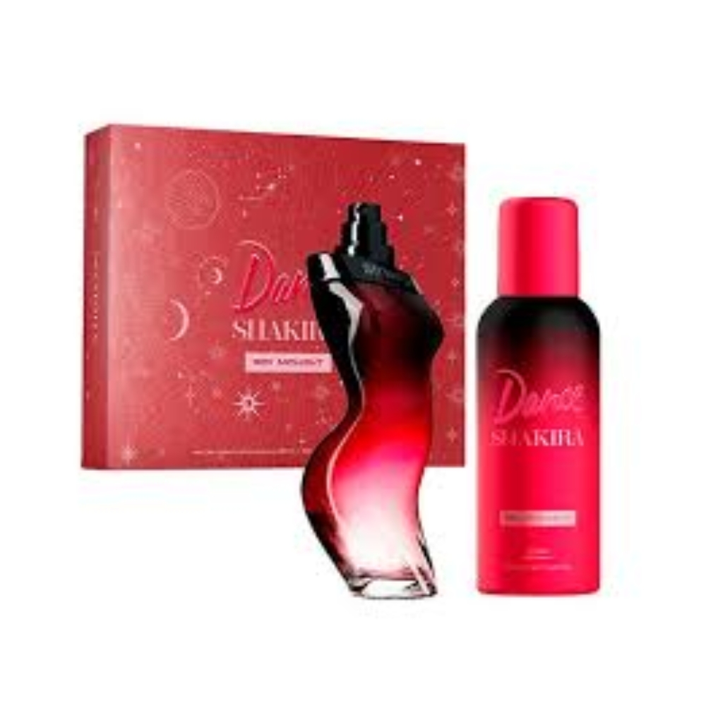 Frasco oficial do perfume COFFRET SHAKIRA RED MIDNIGHT EDT 80ML+DEO 150ML