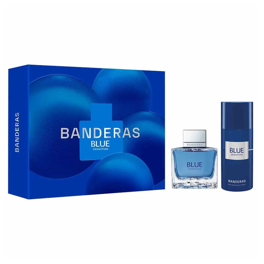 Frasco oficial do perfume COFFRET AB BLUE SEDUCTION MEN EDT 100ML+DEO 150ML