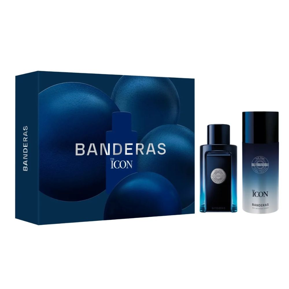 Frasco oficial do perfume COFFRET AB THE ICON EDT100ML+DEO150ML