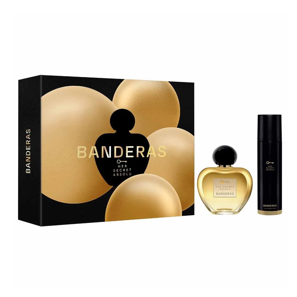 Frasco oficial do perfume COFFRET AB HER SECRET ABSOLU EDP 80ML+DEO 150ML