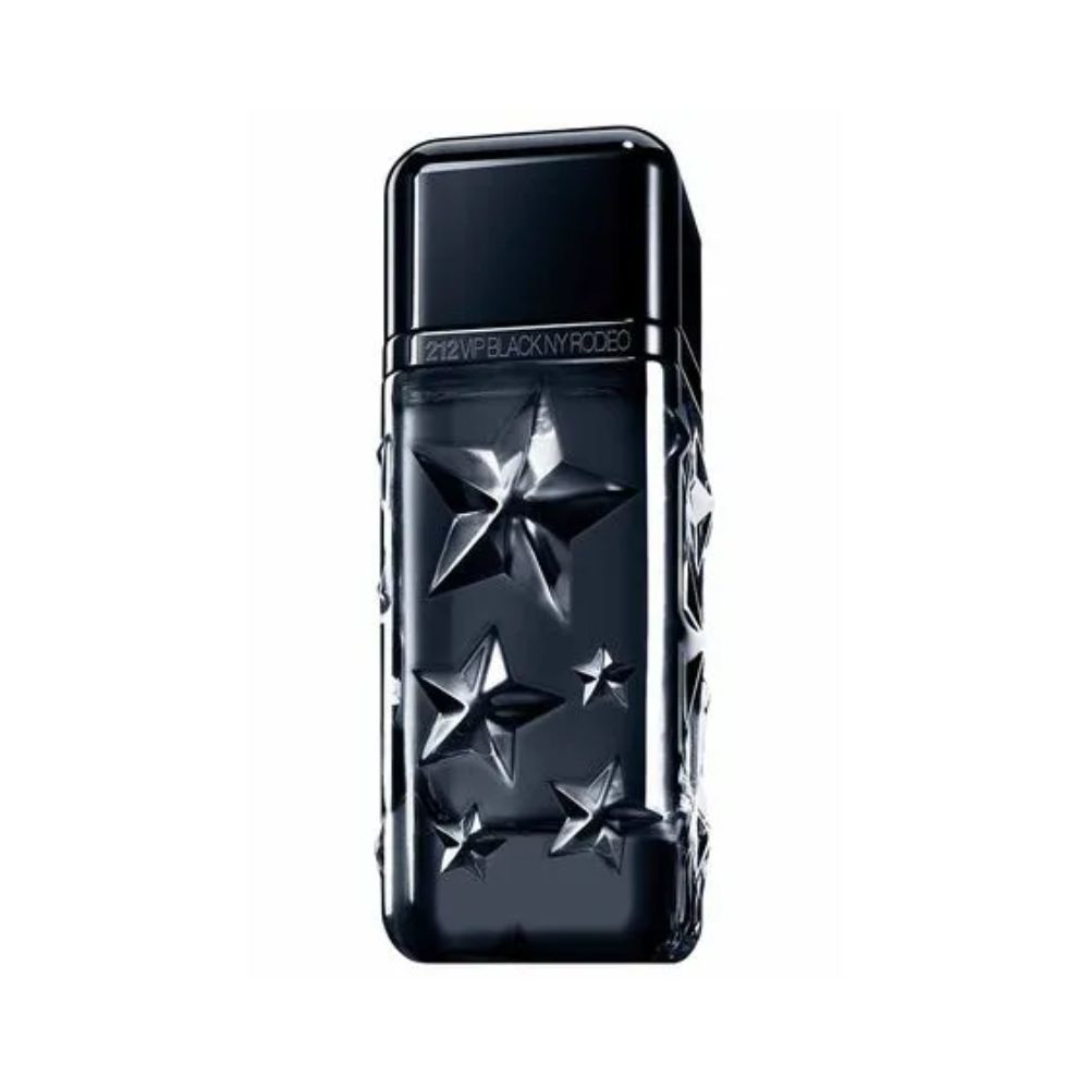 Frasco oficial do perfume CH 212 VIP BLACK NY RODEO EDP 100ML