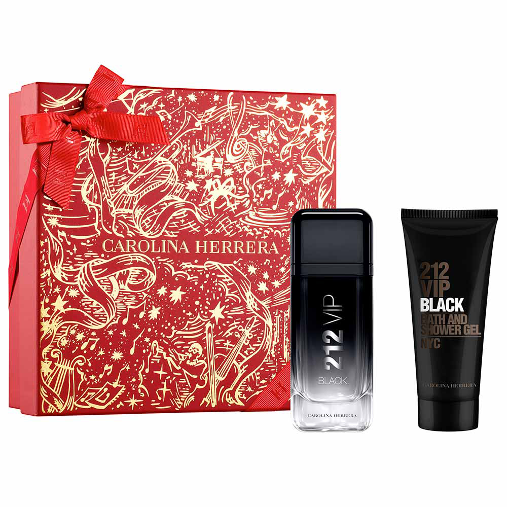 Frasco oficial do perfume COFFRET CH 212 VIP BLACK EDP 100ML+SG 100ML