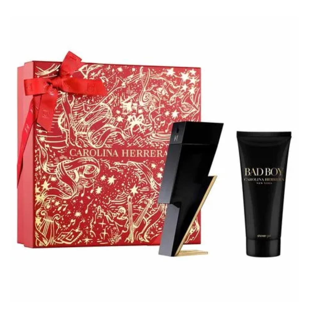 Frasco oficial do perfume COFFRET CH BAD BOY EDT 100ML+ SG 100ML
