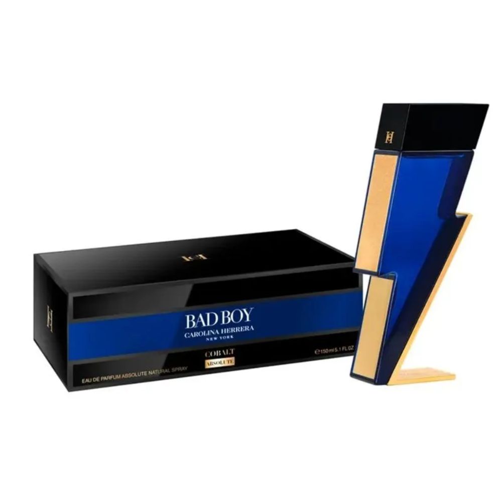 Frasco oficial do perfume CH BAD BOY COBALT ABSOLUTE EDP 150ML