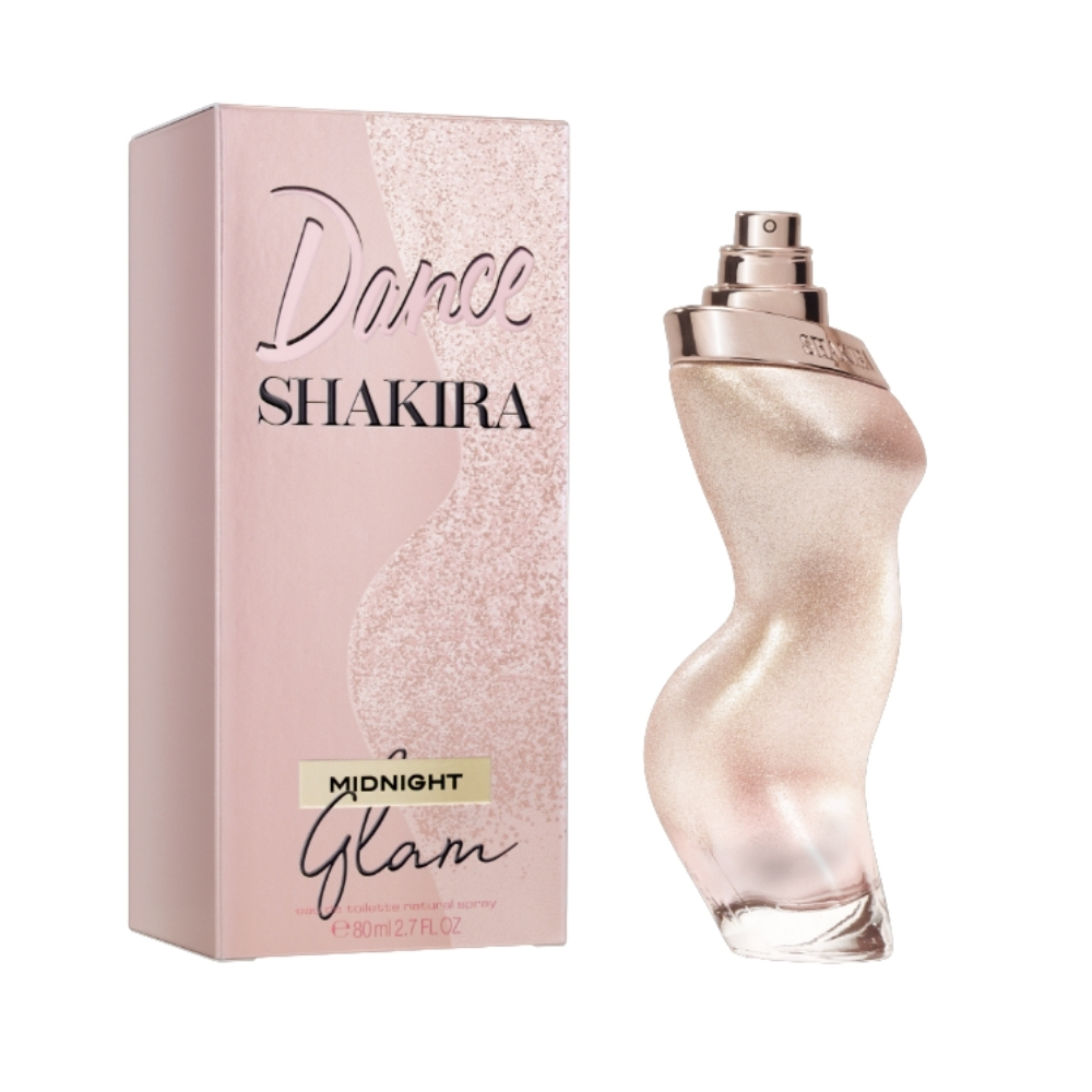 Frasco oficial do perfume SHAKIRA DANCE MIDNIGHT GLAM EDT 80ML
