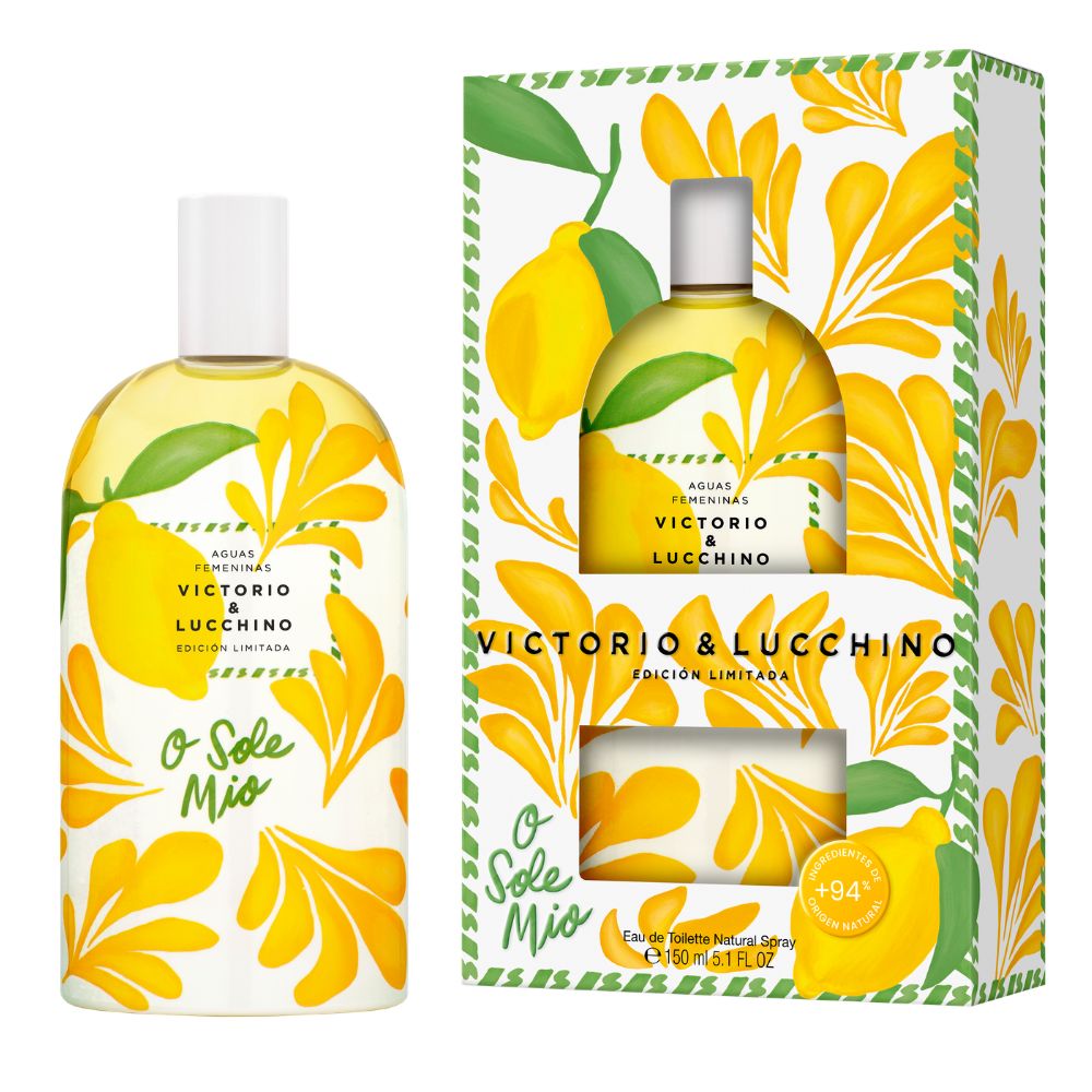 Frasco oficial do perfume VL AGUAS FEM VICTORIO E LUCCHINO O SOLE MIO EDT150ML