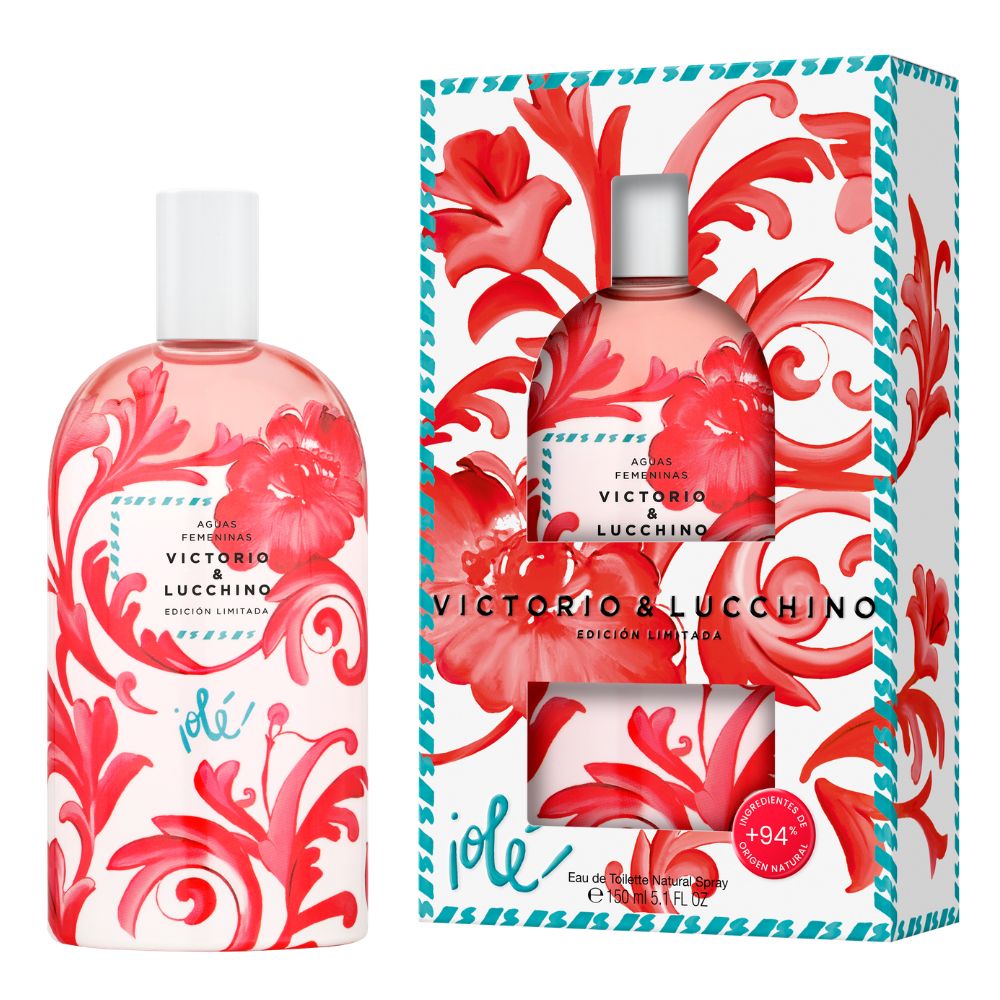 Frasco oficial do perfume VL AGUAS FEM VICTORIO E LUCCHINO OLE EDT 150ML