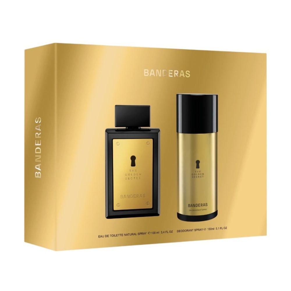 Frasco oficial do perfume COFFRET AB THE GOLDEN SECRET EDT 100ML+DEO 150ML