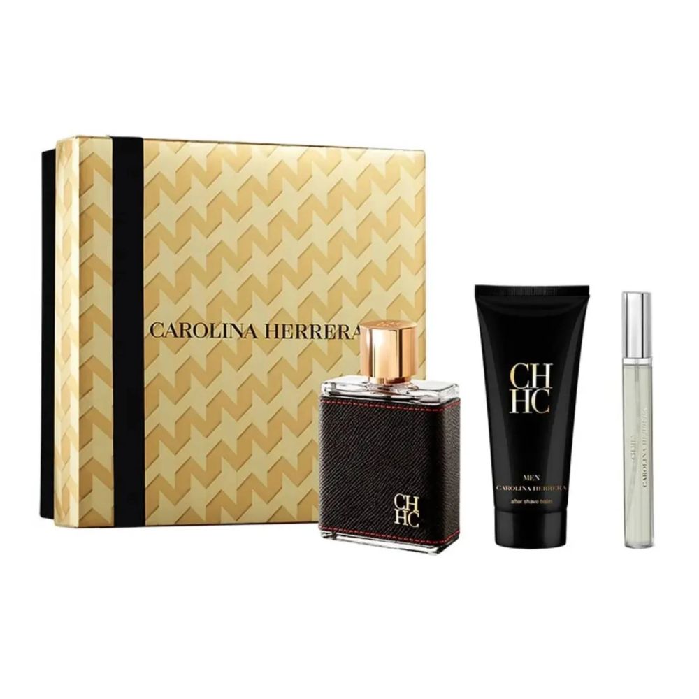 Frasco oficial do perfume COFFRET CH MEN EDT 100ML+EDT10ML+POS BARBA 100ML