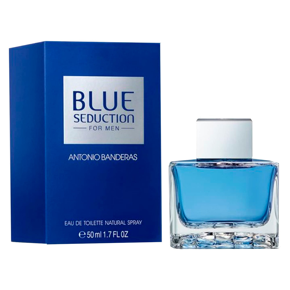 Frasco oficial do perfume *AB BLUE SEDUCTION MEN EDT 50ML