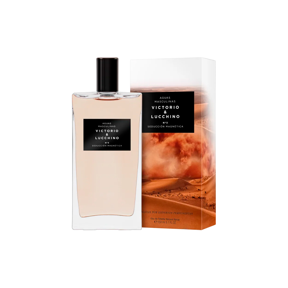 Frasco oficial do perfume VL AGUAS VICTORIO E LUCCHINO 3 MASCULINO EDT 150ML