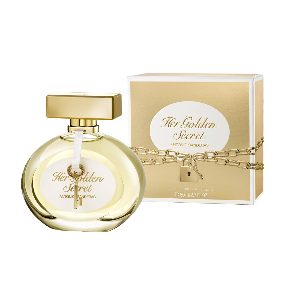 Frasco oficial do perfume *AB HER GOLDEN SECRET EDT 80ML
