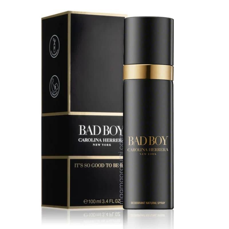 Frasco oficial do perfume CH BAD BOY DEO 100ML