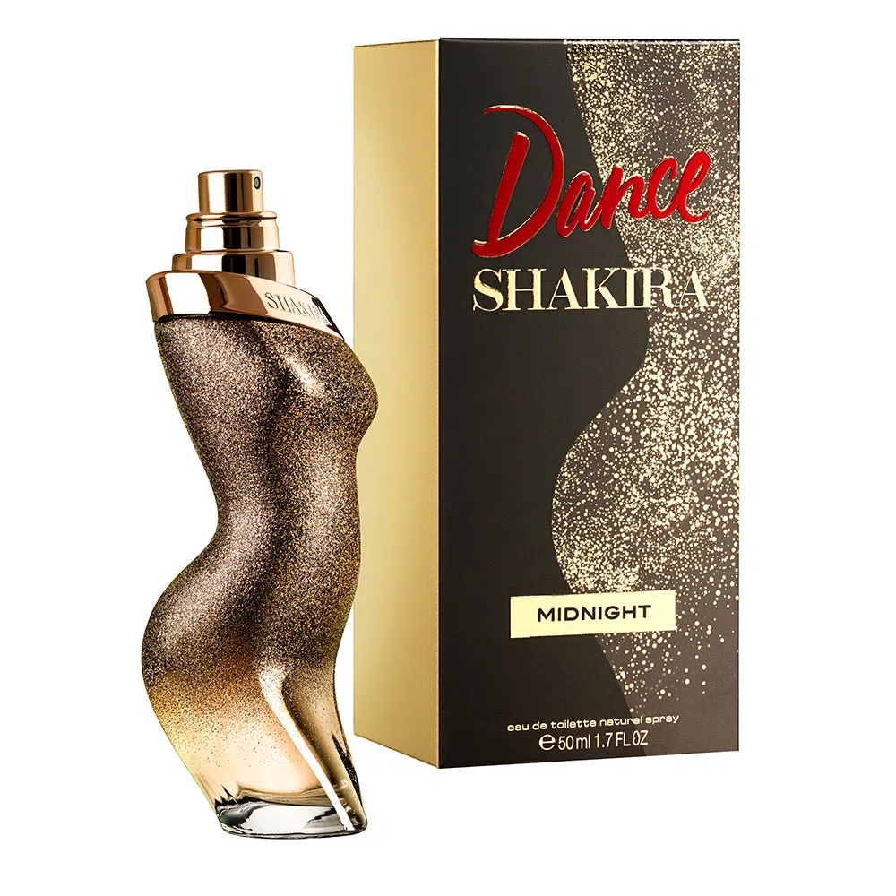 Frasco oficial do perfume SHAKIRA DANCE MIDNIGHT EDT 50ML