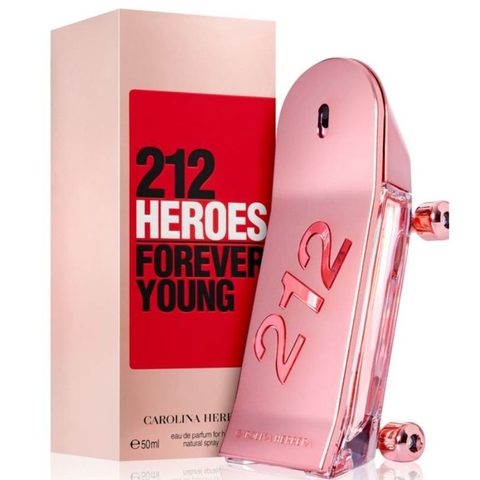 Frasco oficial do perfume CH 212 HEROES FOR HER EDP 50ML
