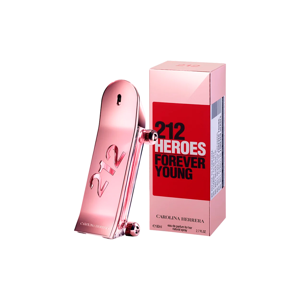 Frasco oficial do perfume CH 212 HEROES FOR HER EDP 30ML