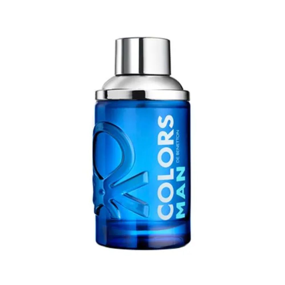 Frasco oficial do perfume *BNT COLORS BLUE MAN EDT 100ML