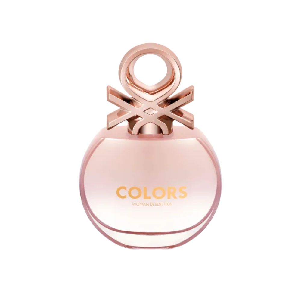Frasco oficial do perfume *BNT COLORS ROSE WOMAN EDT 50ML
