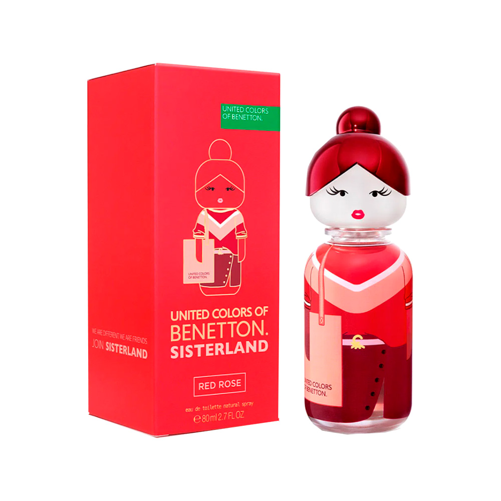 Frasco oficial do perfume BNT SISTERLAND RED ROSE EDT 80ML