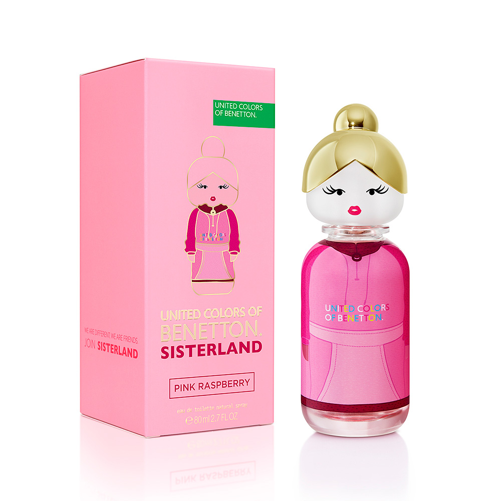 Frasco oficial do perfume BNT SISTERLAND PINK RASPBERRY EDT 80ML