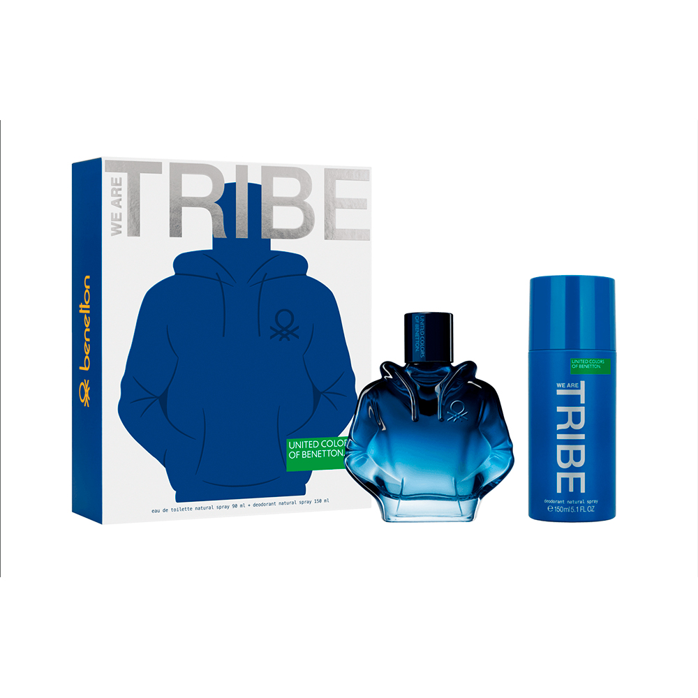 Frasco oficial do perfume COFFRET BNT TRIBE EDT 90ML+DEO 150 ML