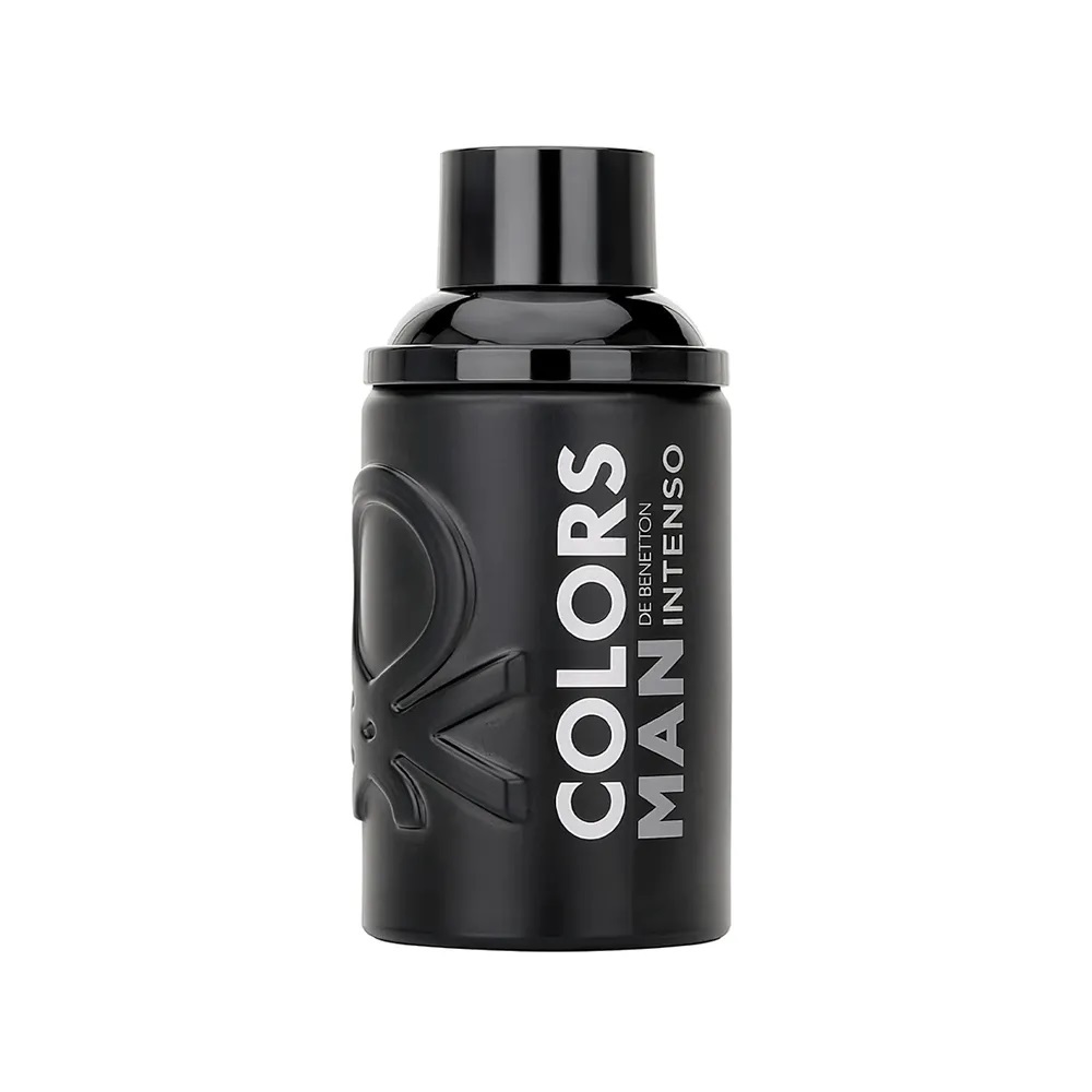 Frasco oficial do perfume *BNT COLORS BLACK MAN INTENSO EDP 100ML