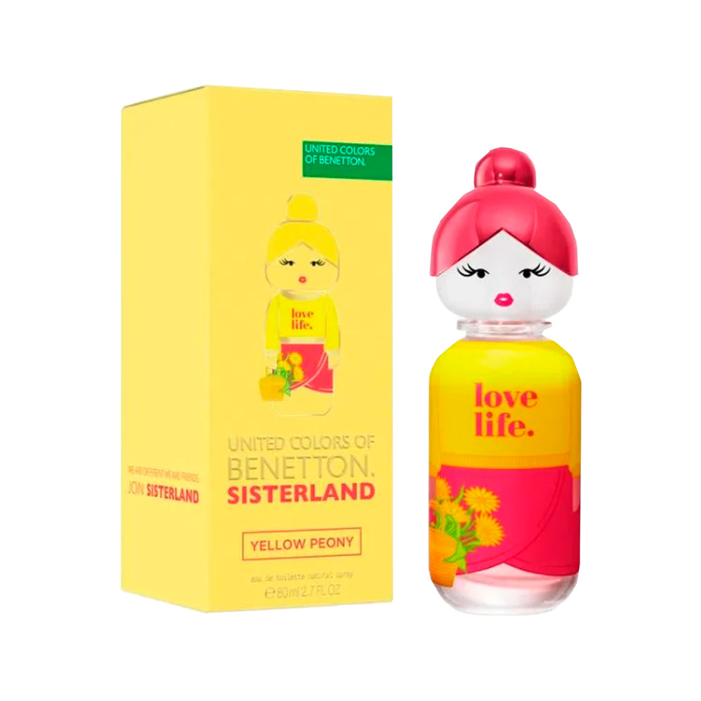 Frasco oficial do perfume BNT SISTERLAND YELLOW PEONY EDT 80ML