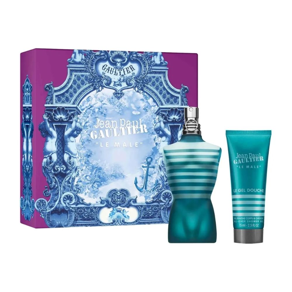 Frasco oficial do perfume COFFRET JPG LE MALE EDT 125ML+SG 75ML