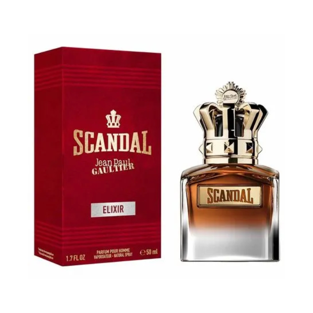 Frasco oficial do perfume JPG SCANDAL HIM ELIXIR PARFUM 50ML