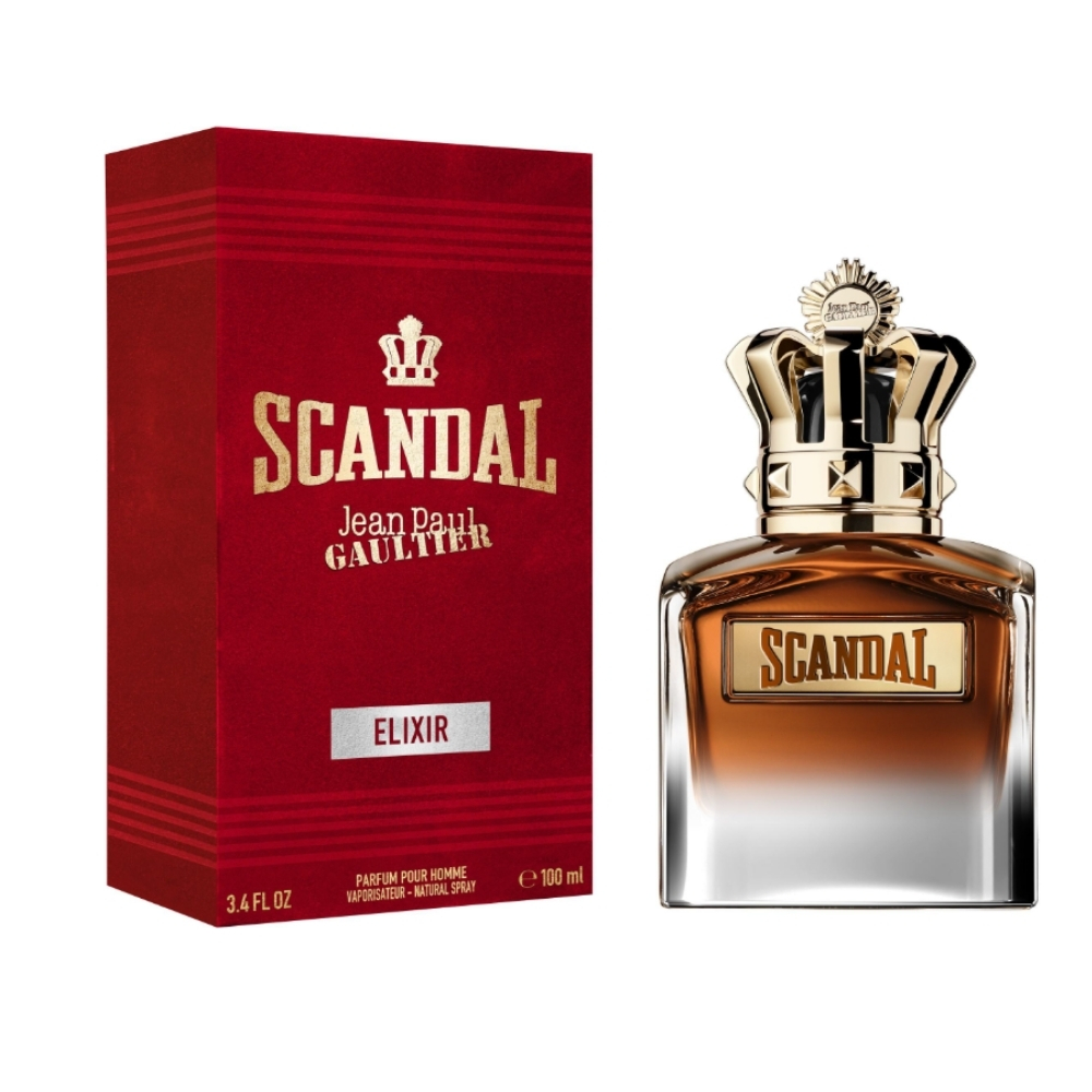 Frasco oficial do perfume JPG SCANDAL HIM ELIXIR PARFUM 100ML