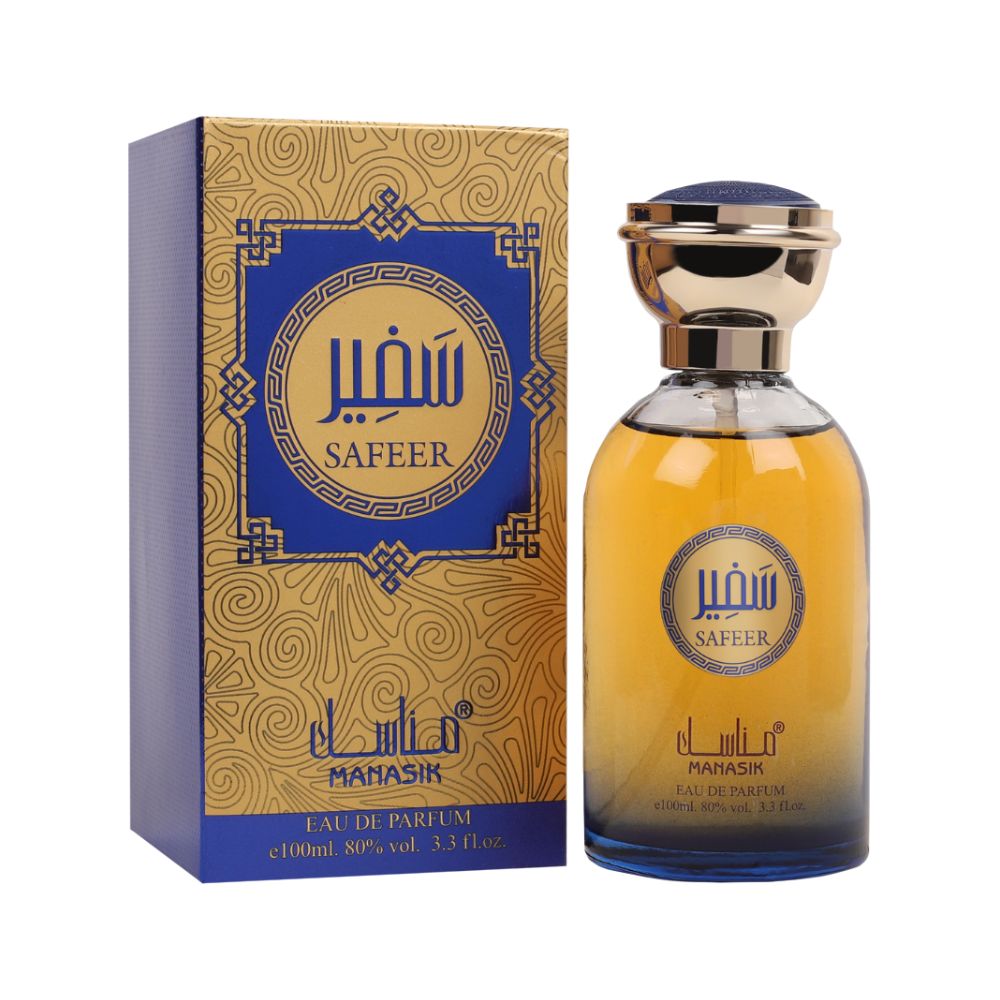 Frasco oficial do perfume MANASIK SAFEER EDP 100ML