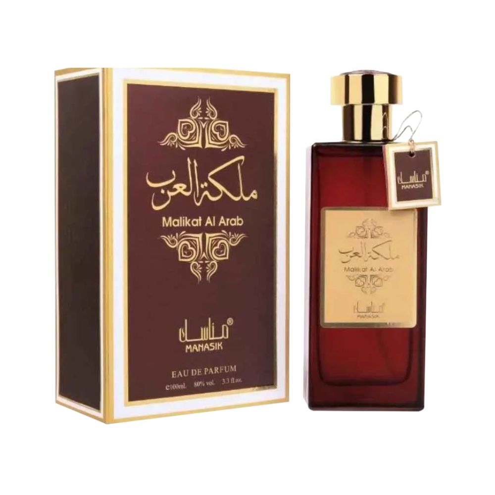 Frasco oficial do perfume MANASIK MALIKAT AL ARAB EDP 100ML