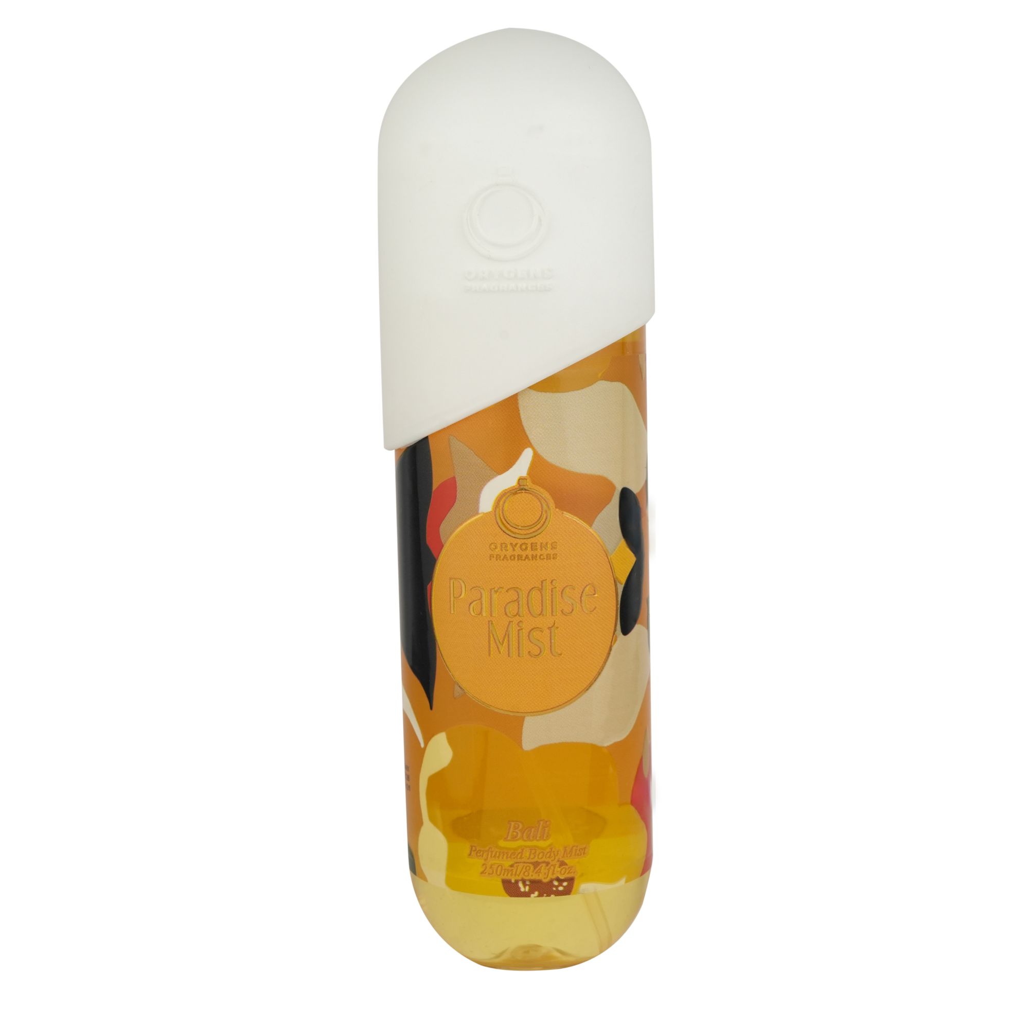 Frasco oficial do perfume ORYGENS PARADISE BODY MIST BALI 250ML