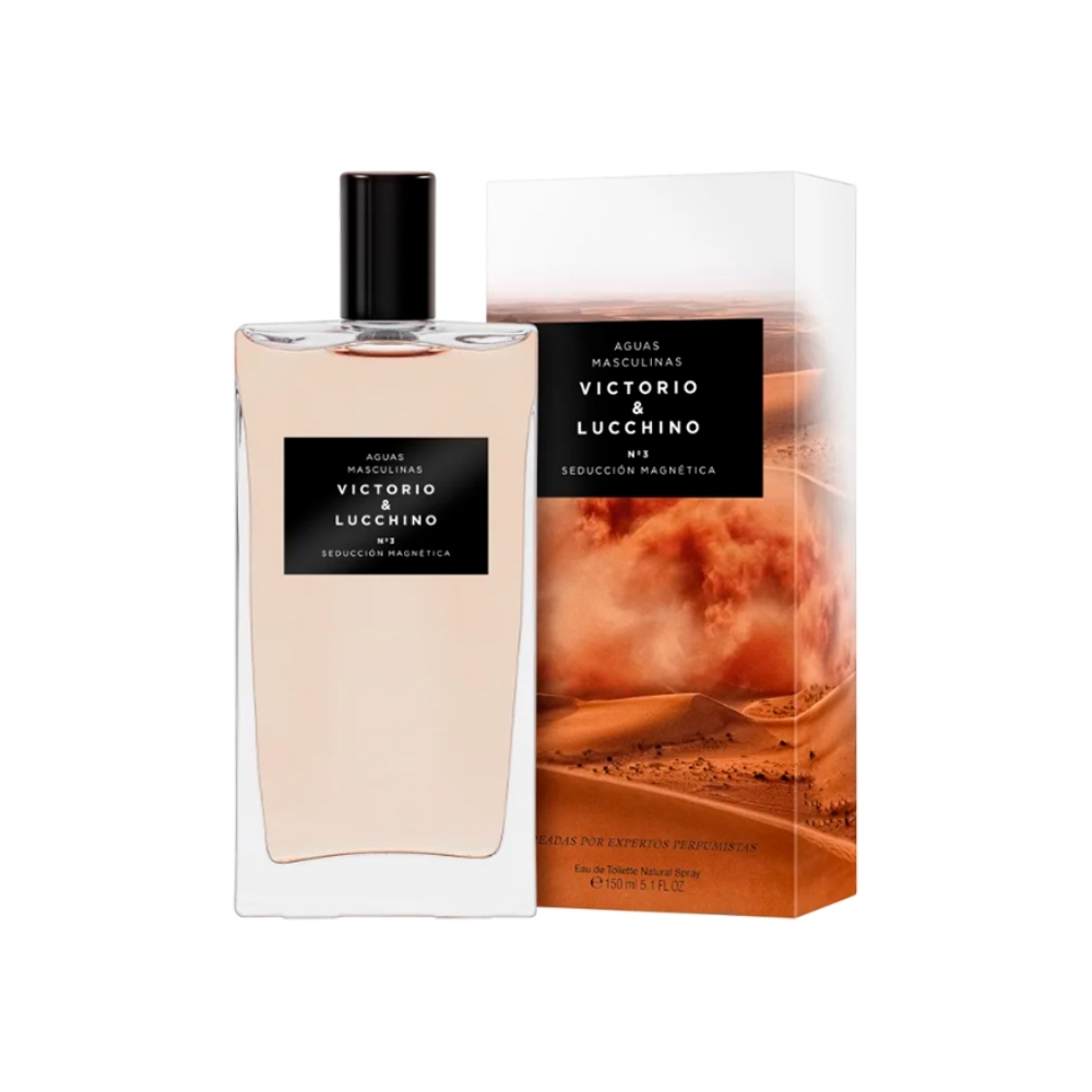 Frasco oficial do perfume VL AGUAS VICTORIO E LUCCHINO 3 MASCULINO EDT 150ML