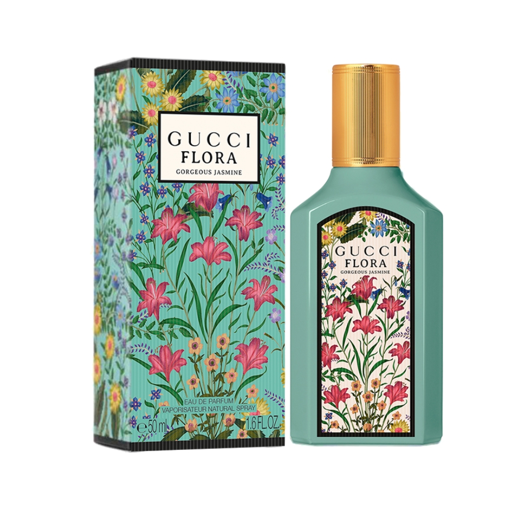 Frasco oficial do perfume GUCCI FLORA GORGEOUS JASMINE EDP 50ML